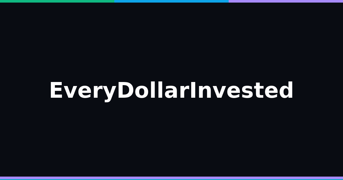 Every Dollar Invested splash graphic